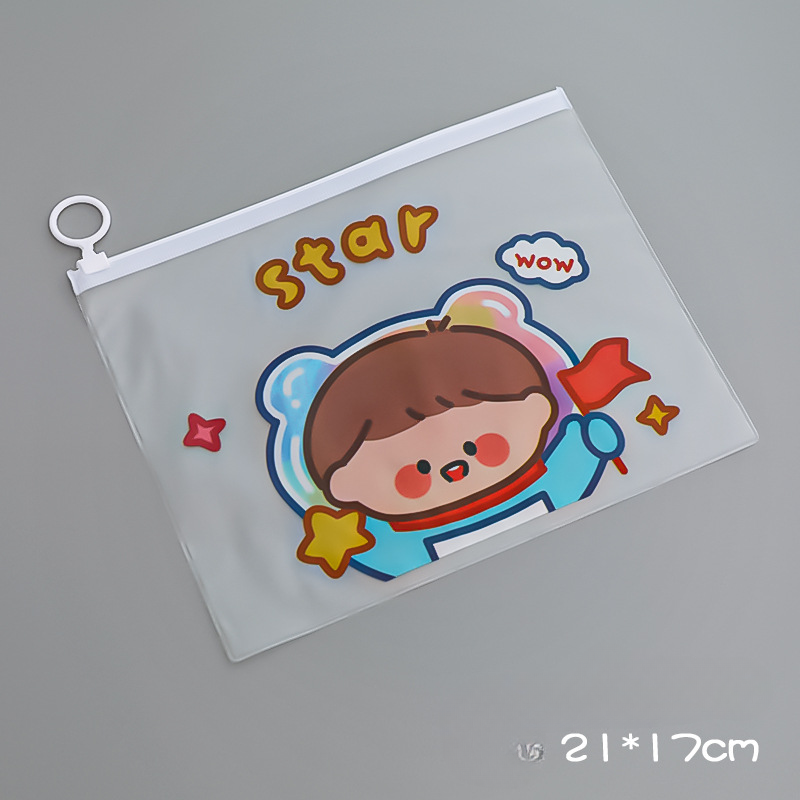 Wholesale Astronaut Zipper PVC Document Bag